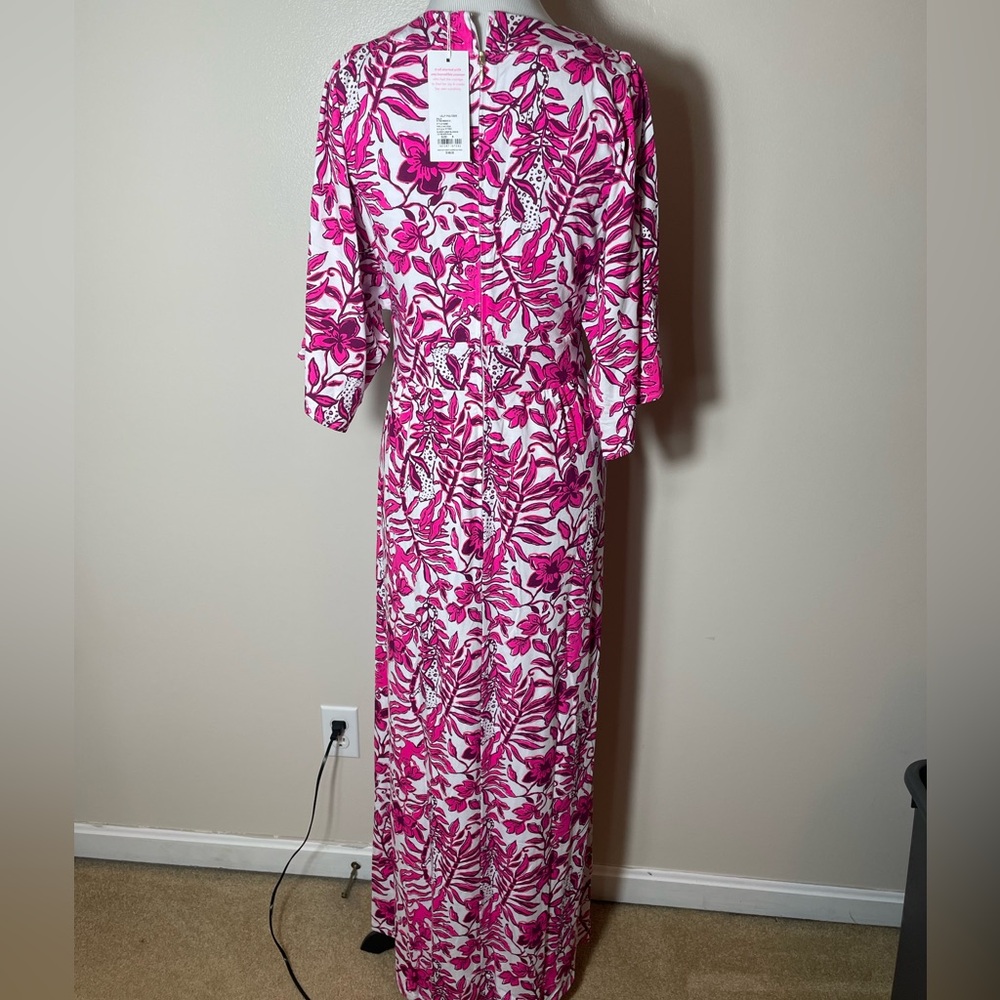 NWT Lilly Pulitzer Roselle Maxi Dress (Size 6 - Ederflower Blossom) - Picture 3 of 8